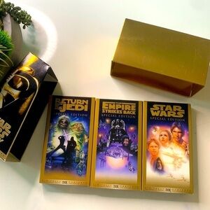 Star Wars trilogy special edition VHS tapes Gold entire set